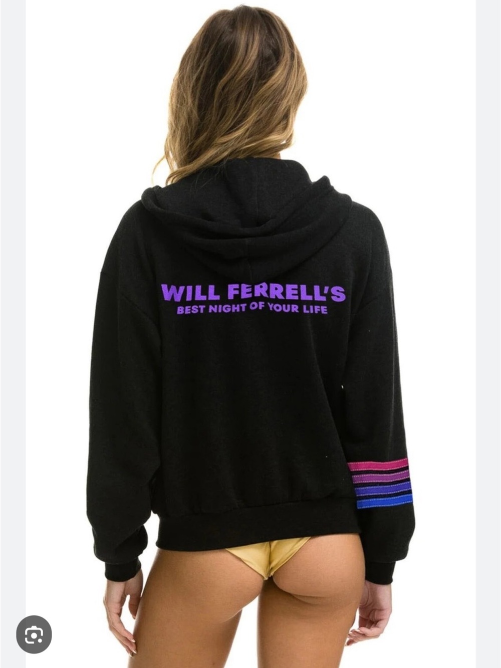 Aviator Nation Black Hoodie Will Ferrel 2023 Best Night of Your Life, Sz M, EUC! - Picture 2 of 9